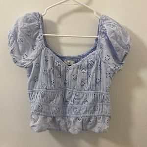Hollister light blue top